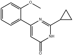 4-Hydroxy-6-(2-methoxyphenyl)-2-cyclopropylpyrimidine Structure