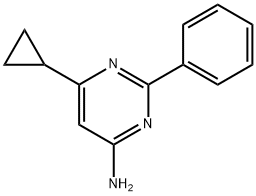 4-Amino-2-phenyl-6-cyclopropylpyrimidine Structure