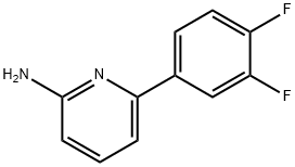 2-AMINO-6-(3,4-DIFLUOROPHENYL)PYRIDINE 化学構造式