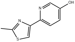 3-Hydroxy-6-(2-methylthiazol-4-yl)pyridine, 1159820-46-8, 结构式