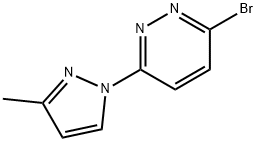 3-Bromo-6-(3-methyl-1H-pyrazol-1-yl)pyridazine Structure