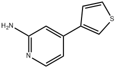 4-(THIOPHEN-3-YL)PYRIDIN-2-AMINE 结构式