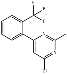 4-Chloro-2-methyl-6-(2-trifluoromethylphenyl)pyrimidine|4-Chloro-2-methyl-6-(2-trifluoromethylphenyl)pyrimidine