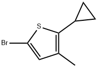 2-Bromo-5-(cyclopropyl)-4-methylthiophene Struktur