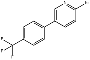 2-Bromo-5-(4-trifluoromethylphenyl)pyridine 化学構造式
