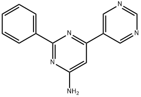 4-Amino-2-phenyl-6-(5-pyrimidyl)pyrimidine,1159821-75-6,结构式