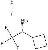 (1R)-1-cyclobutyl-2,2,2-trifluoroethan-1-amine hydrochloride Structure