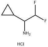 1-cyclopropyl-2,2-difluoroethan-1-amine hydrochloride Structure