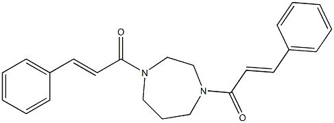 1,4-dicinnamoyl-1,4-diazepane Struktur