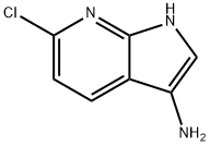 6-chloro-1H-pyrrolo[2,3-b]pyridin-3-amine 化学構造式