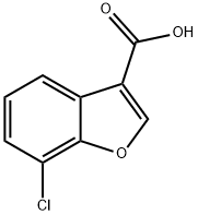 7-氯-3-苯并呋喃甲酸, 1169490-60-1, 结构式