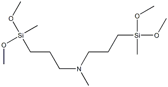 BIS(METHYLDIMETHOXYSILYLPROPYL)-N-METHYLAMINE, 95% Struktur