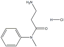 3-amino-N-methyl-N-phenylpropanamide hydrochloride Struktur