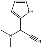 2-(dimethylamino)-2-(1H-pyrrol-2-yl)acetonitrile 化学構造式