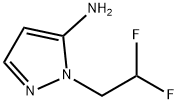 1-(2,2-ジフルオロエチル)-1H-ピラゾール-5-アミン 化学構造式