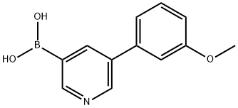 5-(3-methoxphenyl)pyridine-3-boronic acid Struktur