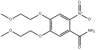 4,5-bis(2-Methoxyethoxy)-2-nitrobenzaMide Struktur