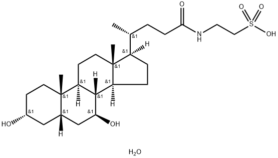 Tauroursodeoxycholate dihydrate 化学構造式