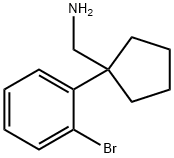 1-(2-溴苯基)环戊烷甲胺 结构式