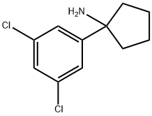 1-(3,5-二氯苯基)环戊胺, 1176739-99-3, 结构式