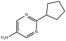 5-Amino-2-(cyclopentyl)pyrimidine Struktur
