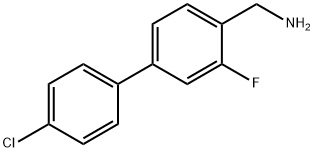 4-(4-氯苯基)-2-氟苯基]甲胺 结构式