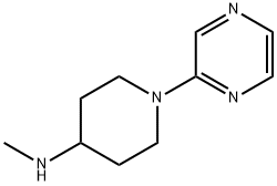 N-甲基-1-(吡嗪-2-基)哌啶-4-胺 结构式