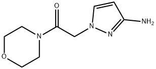 2-(3-amino-1H-pyrazol-1-yl)-1-(morpholin-4-yl)ethan-1-one Structure