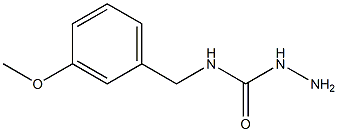 N-(3-Methoxybenzyl)hydrazinecarboxamide 结构式