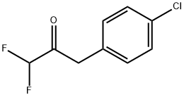 3-(4-chlorophenyl)-1,1-difluoropropan-2-one 结构式