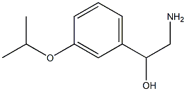 2-氨基-1-[3-(丙烷-2-氧基)苯基]乙烷-1-醇 结构式