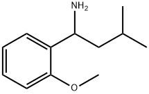 1-(2-甲氧苯基)-3-甲基丁烷-1-胺,1181632-36-9,结构式
