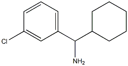 (3-CHLOROPHENYL)(CYCLOHEXYL)METHANAMINE 化学構造式