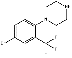1-[4-bromo-2-(trifluoromethyl)phenyl]piperazine Structure