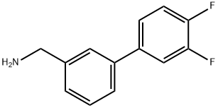 [3-(3,4-Difluorophenyl)phenyl]methanamine Structure