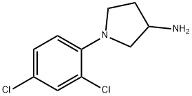 1-(2,4-二氯苯基)吡咯烷-3-胺,1184048-92-7,结构式