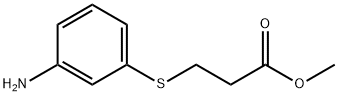 methyl 3-[(3-aminophenyl)sulfanyl]propanoate Structure