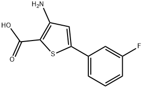 3-Amino-5-(3-fluorophenyl)thiophene-2-carboxylic acid Structure