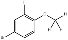 4-(Methoxy-d3)-3-fluorobromobenzene Struktur