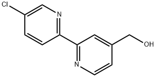 4-Hydroxymethyl-5'-chloro-2,2'-bipyridine 结构式