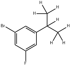 3-Fluoro-5-(iso-propyl-d7)-bromobenzene Struktur