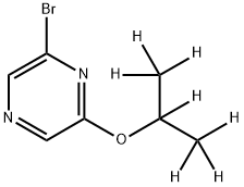 2-Bromo-6-(iso-propoxy-d7)-pyrazine Structure