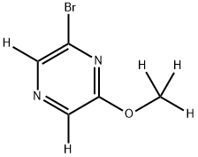 2-Bromo-6-methoxypyrazine-d5 化学構造式