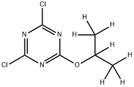 4,6-Dichloro-2-(iso-propoxy-d7)-triazine Structure