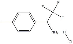 2,2,2-三氟-1-P-甲苯基乙胺盐酸盐,1186195-01-6,结构式