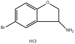 5-BROMO-2,3-DIHYDRO-3-BENZOFURANAMINE HCl Struktur