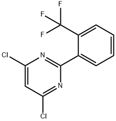 4,6-Dichloro-2-(2-trifluoromethylphenyl)pyrimidine Structure