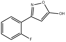3-(2-フルオロフェニル)-1,2-オキサゾール-5-オール 化学構造式