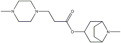 8-methyl-8-azabicyclo[3.2.1]oct-3-yl 3-(4-methylpiperazin-1-yl)propanoate Struktur