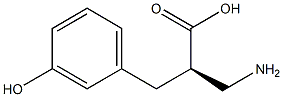 (R)-3-amino-2-(3-hydroxybenzyl)propanoicacid Structure